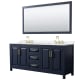 A thumbnail of the Wyndham Collection WCV252580D-QTZ-US3M70 Dark Blue / White Quartz Top / Brushed Gold Hardware