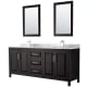 A thumbnail of the Wyndham Collection WCV252580DUNSM24 Dark Espresso / White Carrara Marble Top / Polished Chrome Hardware