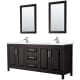 A thumbnail of the Wyndham Collection WCV252580D-VCA-M24 Dark Espresso / White Cultured Marble Top / Polished Chrome Hardware