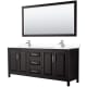 A thumbnail of the Wyndham Collection WCV252580D-VCA-M70 Dark Espresso / White Cultured Marble Top / Polished Chrome Hardware