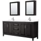 A thumbnail of the Wyndham Collection WCV252580D-VCA-MED Dark Espresso / White Cultured Marble Top / Polished Chrome Hardware