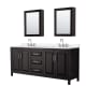 A thumbnail of the Wyndham Collection WCV252580D-QTZ-US3MED Dark Espresso / White Quartz Top / Polished Chrome Hardware