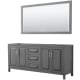 A thumbnail of the Wyndham Collection WCV252580DCXSXXM70 Dark Gray / Polished Chrome Hardware
