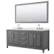 A thumbnail of the Wyndham Collection WCV252580D-QTZ-US3M70 Dark Gray / Giotto Quartz Top / Polished Chrome Hardware