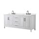 A thumbnail of the Wyndham Collection WCV252580D-QTZ-US3MXX White / White Quartz Top / Matte Black Hardware