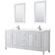 A thumbnail of the Wyndham Collection WCV252580D-VCA-M24 White / Carrara Cultured Marble Top / Polished Chrome Hardware