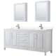 A thumbnail of the Wyndham Collection WCV252580D-VCA-MED White / Carrara Cultured Marble Top / Polished Chrome Hardware