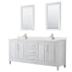 A thumbnail of the Wyndham Collection WCV252580D-QTZ-UNSM24 White / Giotto Quartz Top / Polished Chrome Hardware