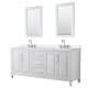 A thumbnail of the Wyndham Collection WCV252580D-QTZ-US3M24 White / White Quartz Top / Polished Chrome Hardware