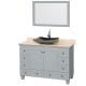 A thumbnail of the Wyndham Collection WCV800048SOYIVM24 Gray/Ivory Marble/Altair Black Granite Sink