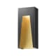 A thumbnail of the Z-Lite 561B Black / Gold / Chiseled Glass