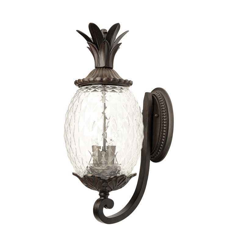 Acclaim Lighting 7501bc Black C 2 Light 18 Height Pineapple Acclaim Lighting 7501bc Black C 2 Light 18 Height Pineapple Outdoor Wall Sconce From The Lanai Collection Lightingdirect Com