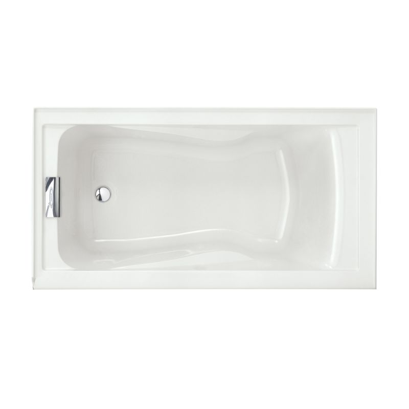 American Standard 2425 V Lho002 011 Arctic Evolution 60 Acrylic V Lho002 011 Arctic Evolution 60 Acrylic Soaking Bathtub With Left Hand Drain Lifetime Warranty Faucet Com