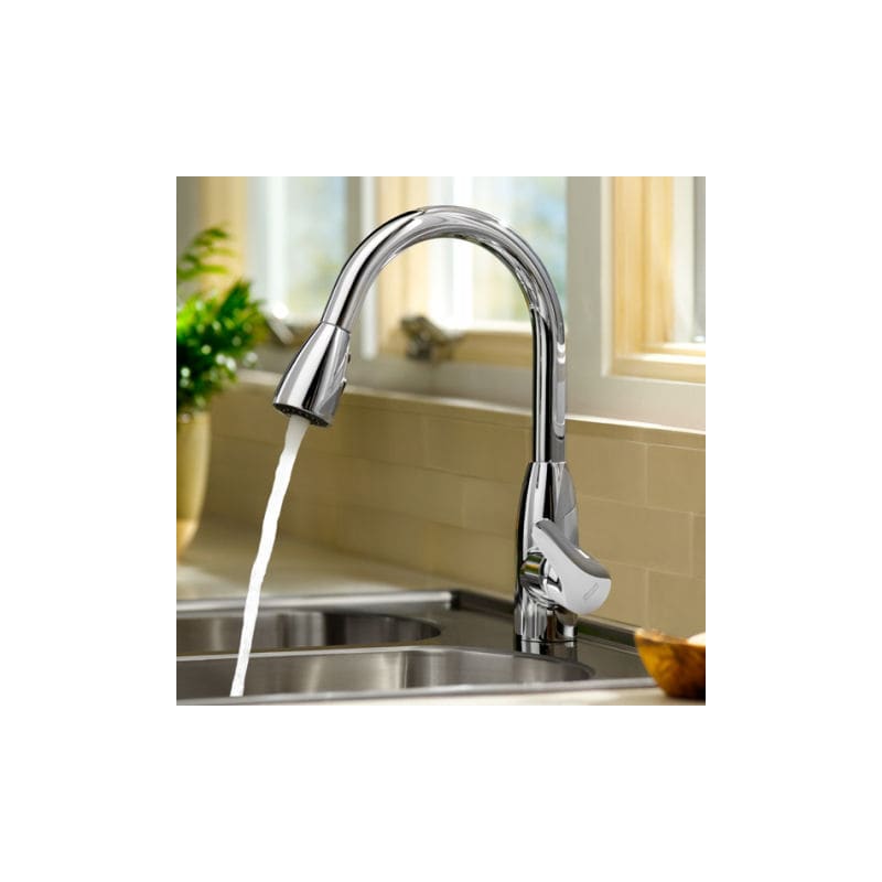 American Standard 4175 300 242 Matte Black Colony Pullout Kitchen Faucet Faucet Com