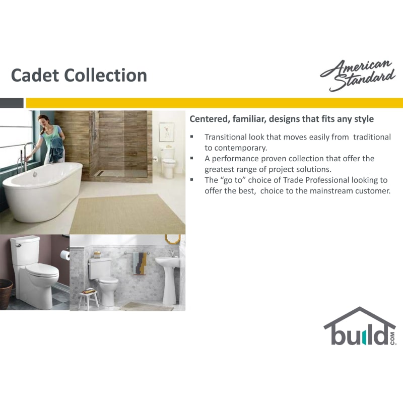 American Standard 4188a 004 020 White Toilet Tank With Left Side Flush Lever Faucet Com