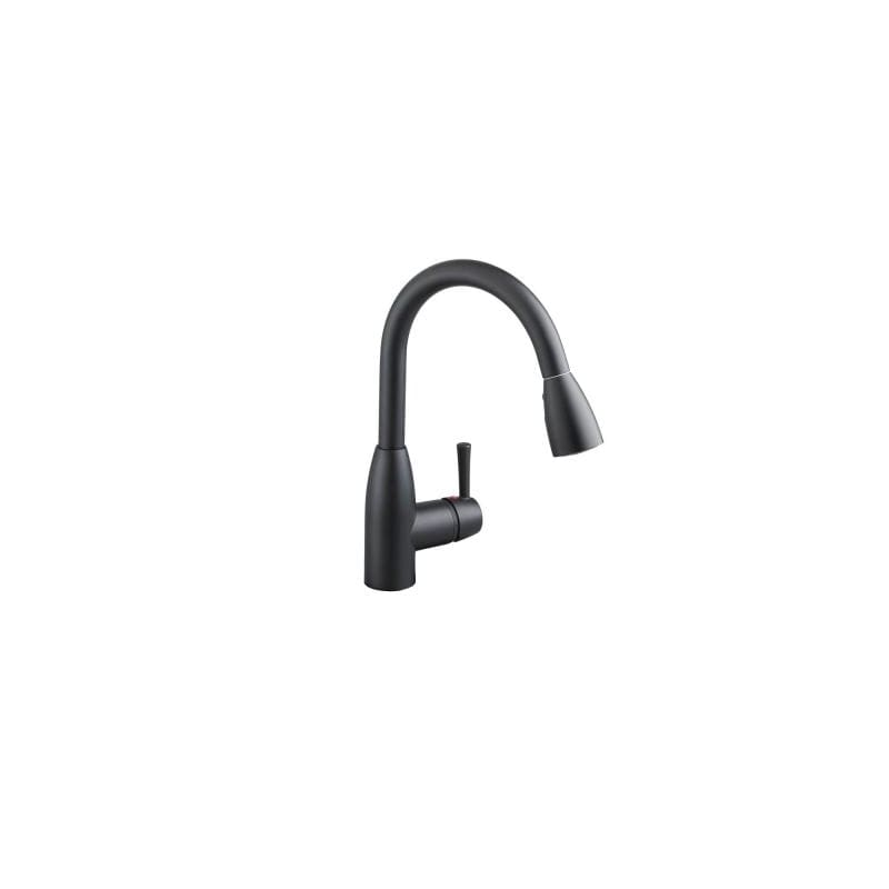 American Standard 4005mbf Matte Black Fairbury Pull Down High Arc Kitchen Faucet Faucet Com