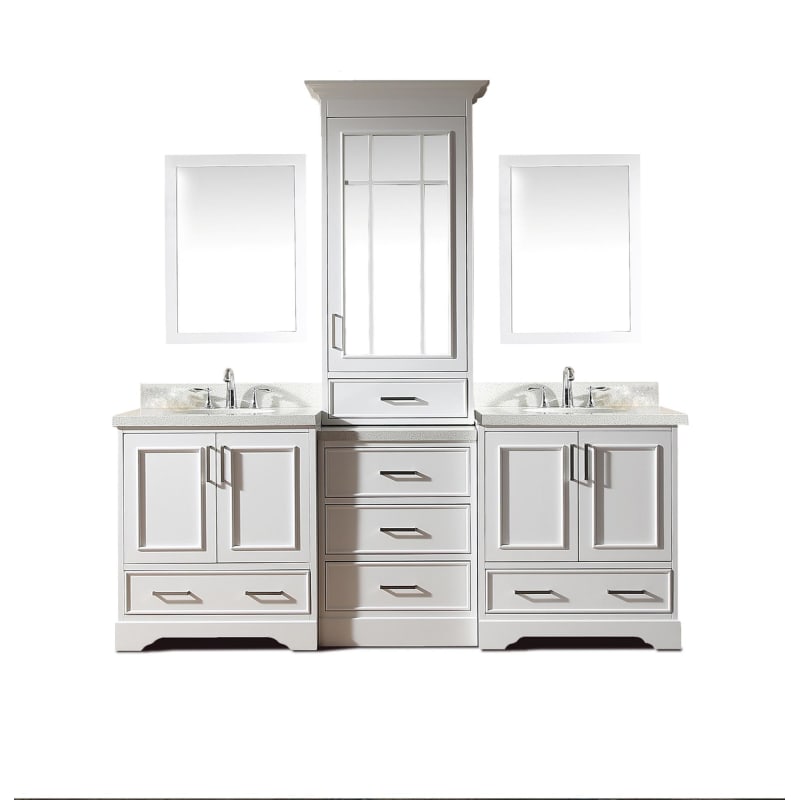 Ariel M085d Esp Espresso Stafford 84 Free Standing Double Vanity Ariel M085d Esp Espresso Stafford 84 Free Standing Double Vanity Set With Wood Cabinet And Quartz Top Faucet Com