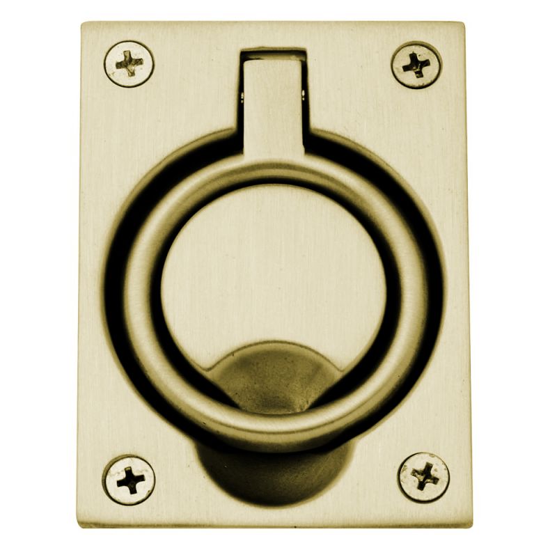 Bright Nickel Baldwin 0395140 Flush Ring Pull 