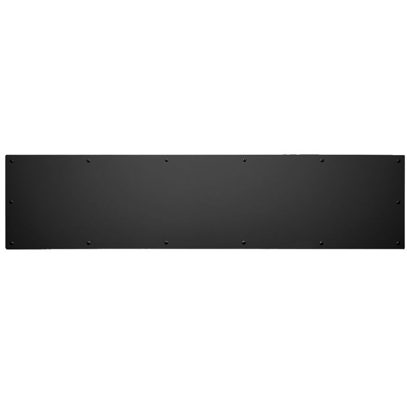 Solid Brass Kickplate, 8 x 34 Inch, Satin Black