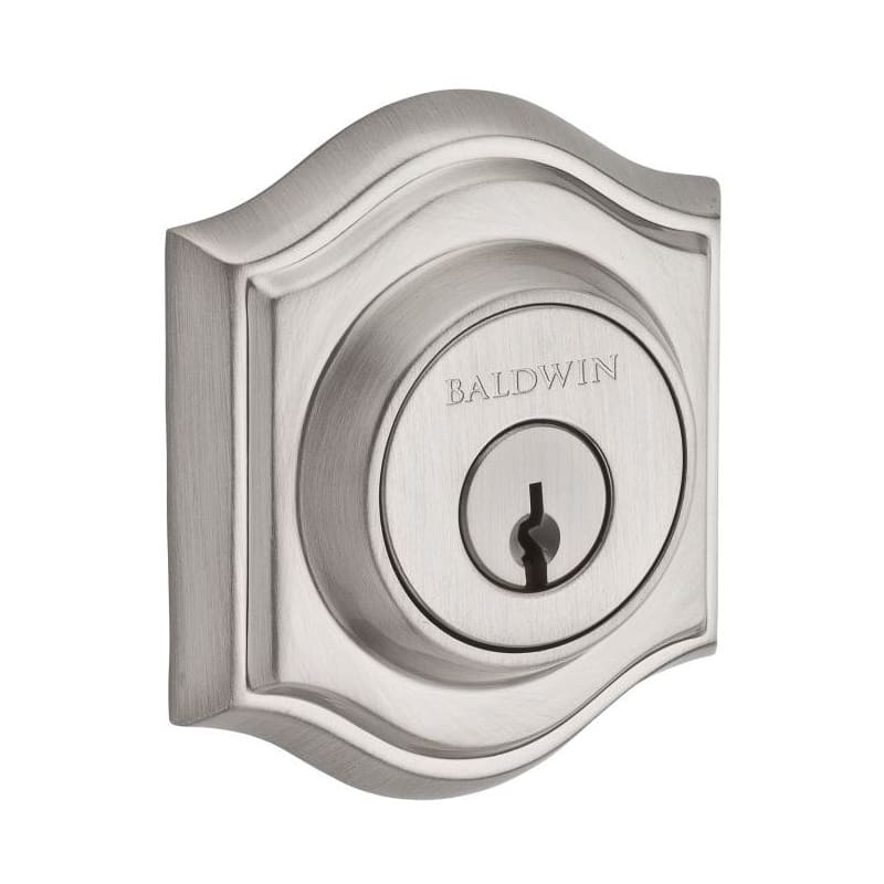 Baldwin Reserve DCTAD150S Double Cylinder Traditional Arch Deadbolt with Smartkey Satin Nickel Finish 