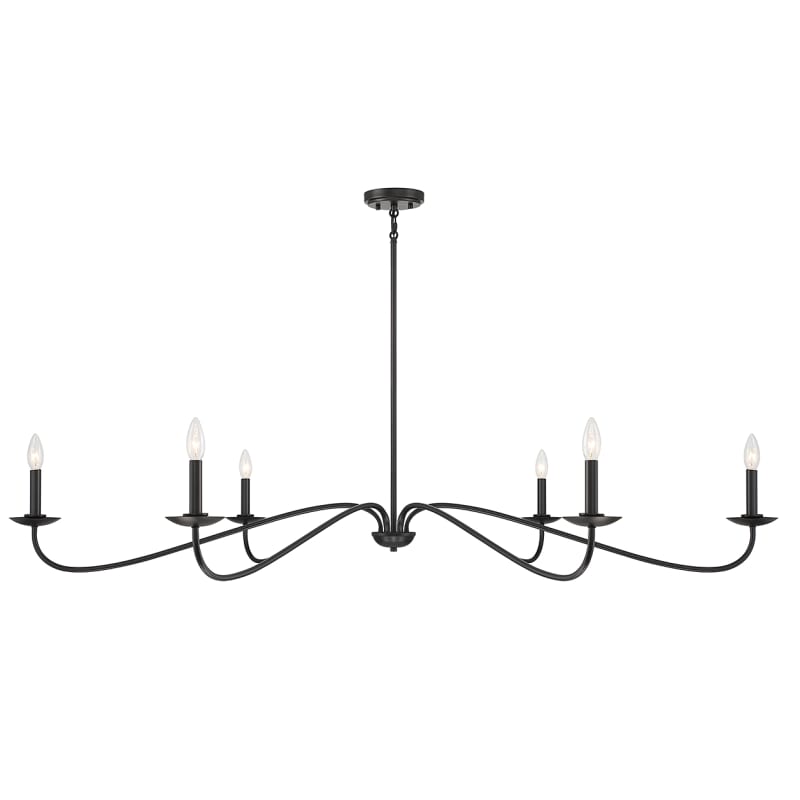 Bellevue SH100119MBK Matte Black 6 Light 62