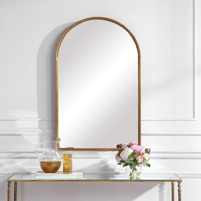 Global Views Bedroom Stick Wall Mirror-Antique Gold WDS9163-GV - Indiana  Furniture and Mattress