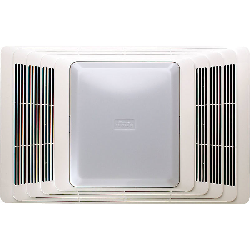Broan 696 White 100 Cfm 4 5 Sone Ceiling Mounted Hvi Certified Bath Fan With Light Faucet Com