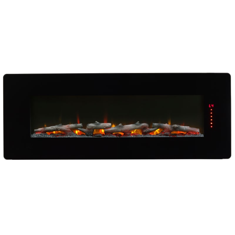 C3 SWM4820 Black Winslow 48 Inch Wide 4,777 BTU/1,400 Watt Wall Mounted or  Tabletop Linear Electric Fireplace with Interchangeable Log, Pebble or  Crystal Media - VentingPipe.com