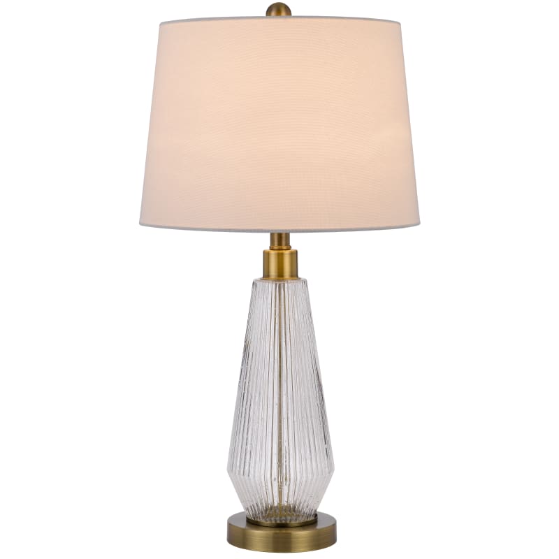 Cal Lighting BO-3146TB-2 Antique Brass / Glass Set of (2