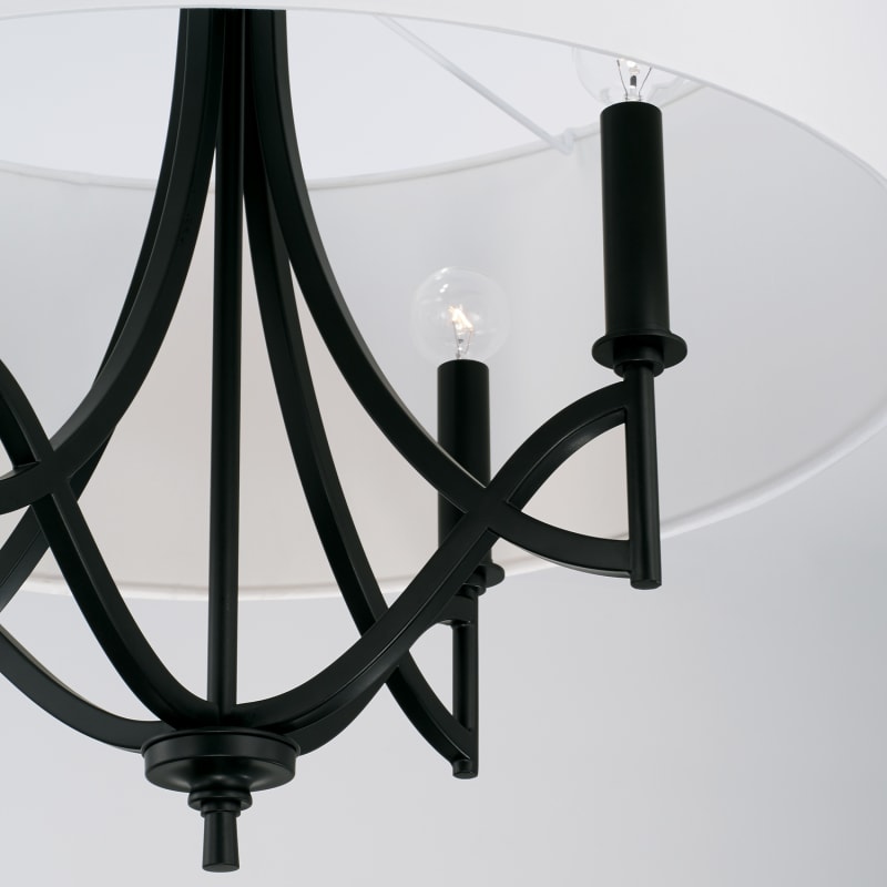 PieceHill✳︎ Capital Lighting 342341MB Matte Black Sylvia 4 Light 24