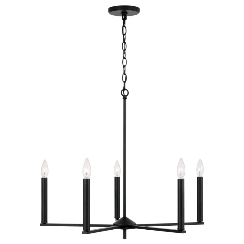 Capital Lighting 448651BN Brushed Nickel Portman 5 Light 28