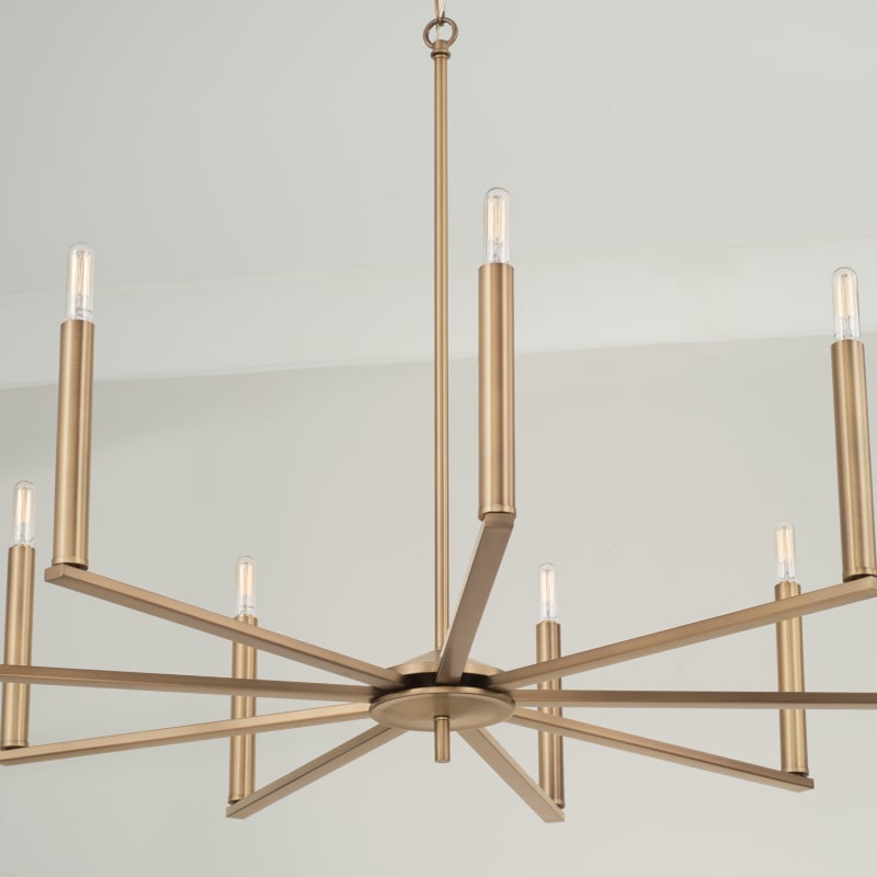 MENAR/MaketurePalette【EleganceSelection】 Capital Lighting 448691BN Brushed Nickel Portman 9 Light 34