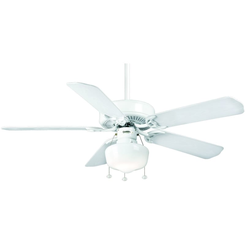 Casablanca 83u11d Snow White 52 5 Blade Indoor Outdoor Ceiling Fan Blades Included Lightingdirect Com