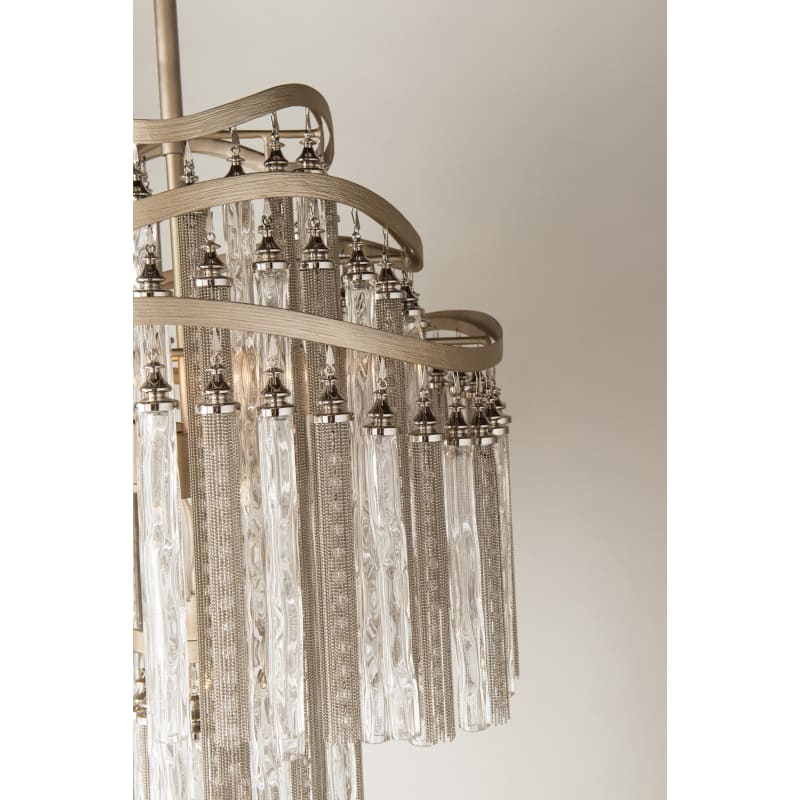 本当に信頼出来る商品 Tranquility 176-718 Lighting Corbett Silver 18 Chimera Leaf 絵画/タペストリー
