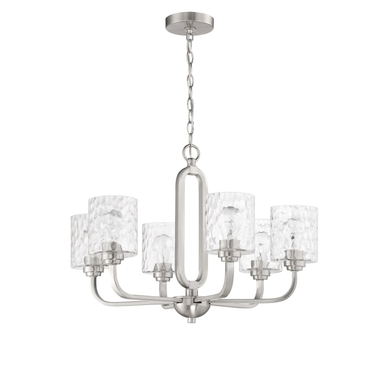 Craftmade 54226-BNK Brushed Polished Nickel Collins 6 Light Craftmade 54226-BNK Brushed Polished Nickel Collins 6 Light