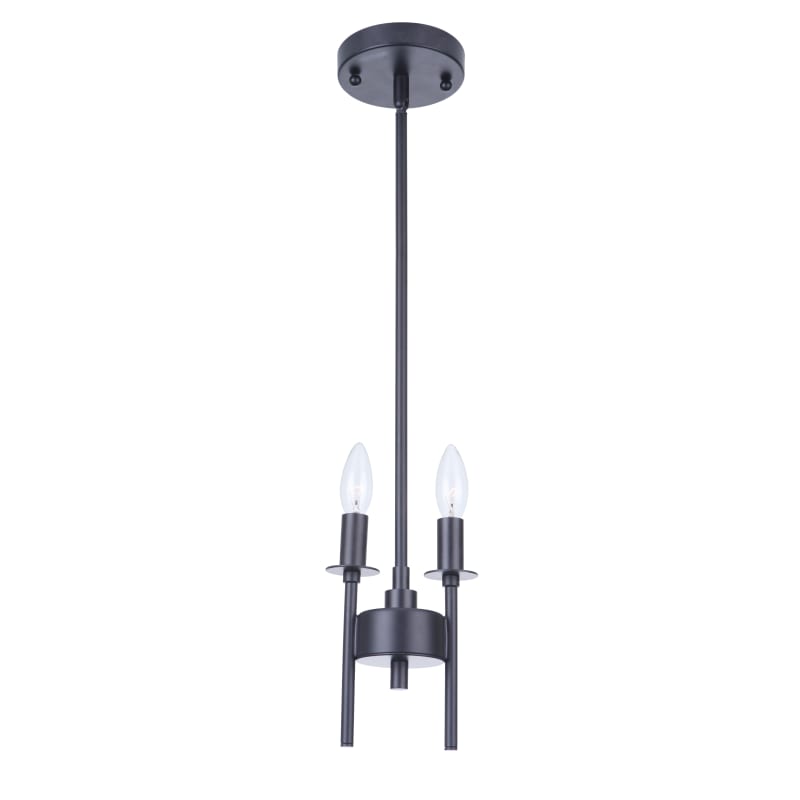 Craftmade 54392-FB Flat Black Larrson 2 Light 6