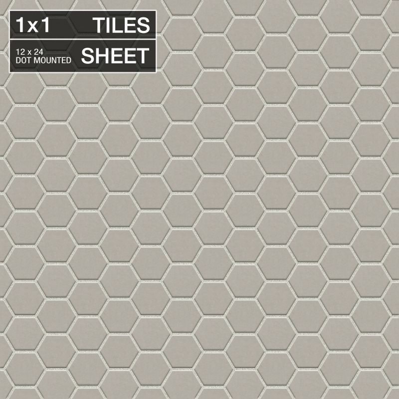 Daltile D0141hexms1p Desert Gray Keystones 1 X Dot Daltile D0141hexms1p Desert Gray Keystones 1 X Dot Mounted Porcelain Multi Surface Hexagon Mosaic Tile Floormall