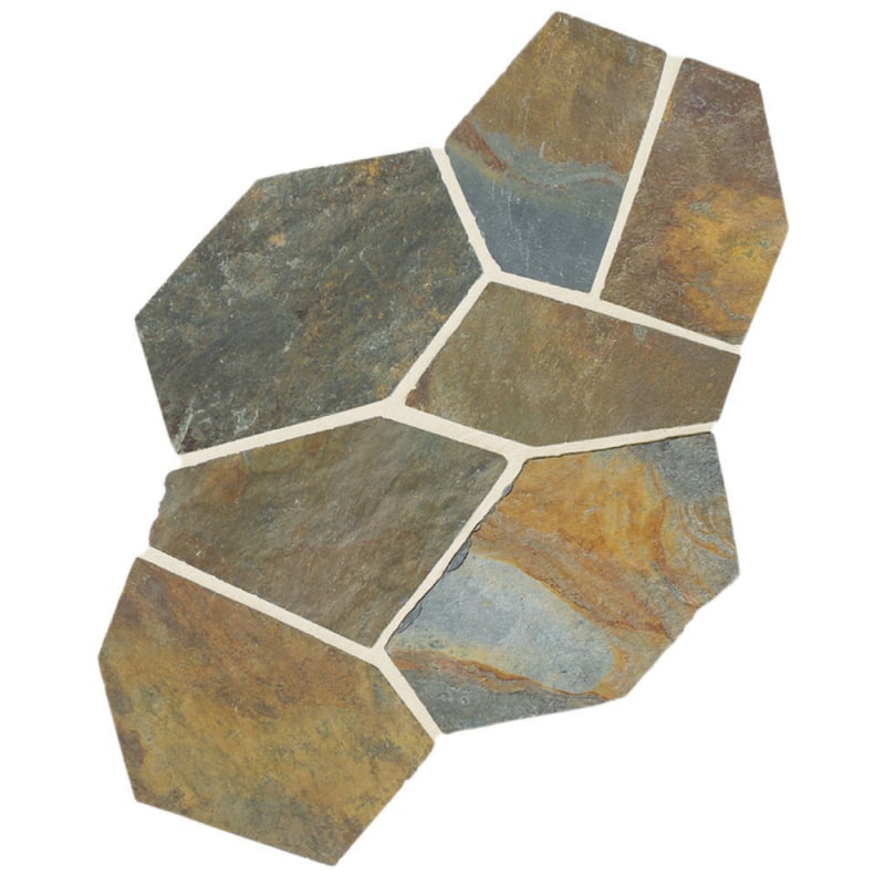 12 x 24 Indoor/Outdoor Natural Stone Slate Floor & Wall Tile. Irregular Flagstone