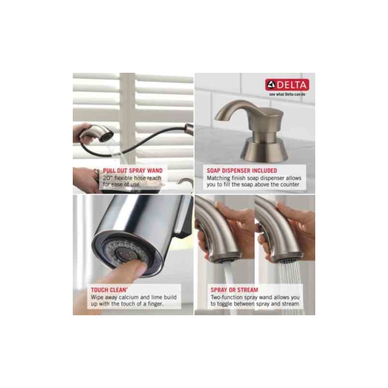 Delta 16970-SSSD-DST Brilliance Stainless Kate Pullout Spray ...