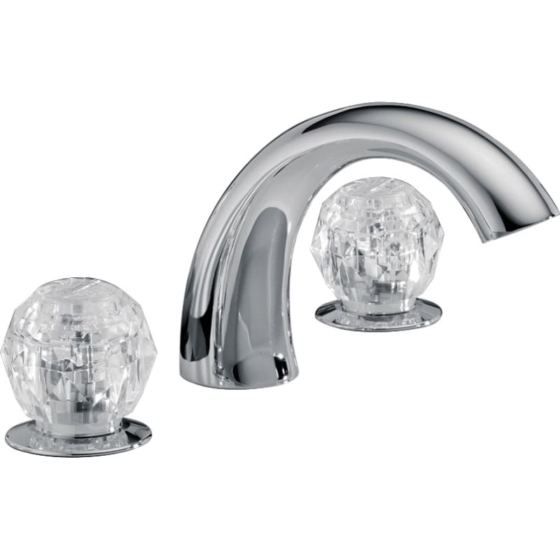 Delta 2705 Chrome Classic Deck Mounted Roman Tub Filler Faucet Com