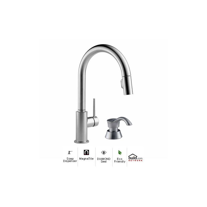 Delta 9159-AR-DST-SD Arctic Stainless Trinsic Pull-Down ...