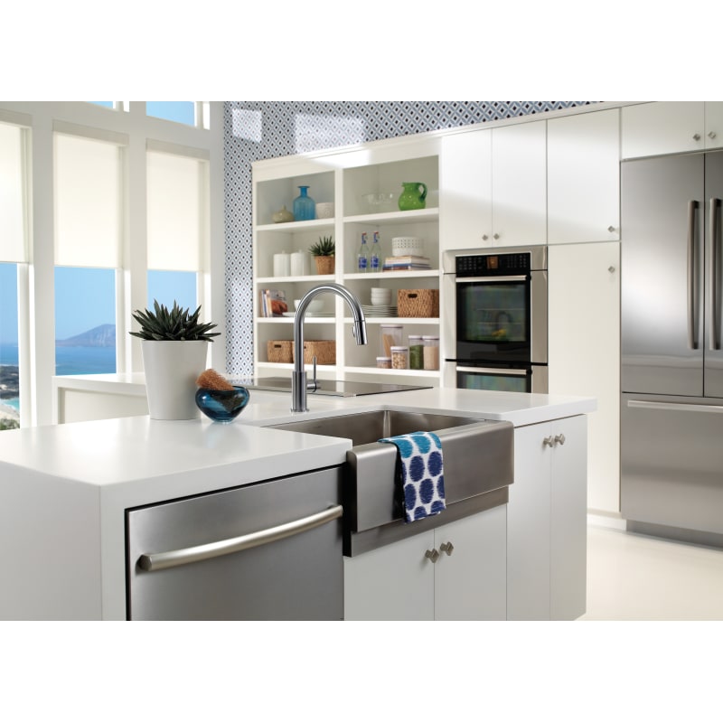 Delta 9159-DST Chrome Trinsic Pull-Down Kitchen Faucet with ...