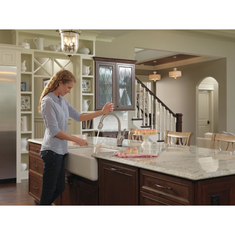 Delta 9178t Sp Dst Spotshield Stainless Leland Pull Down Kitchen Faucet With On Off Touch Activation And Magnetic Docking Spray Head And Shieldspray Includes Lifetime Warranty 5 Year On Electronic Parts Faucet Com