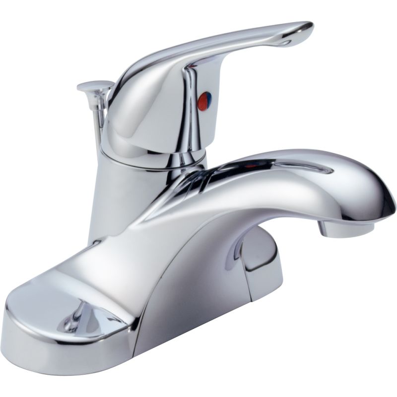 Delta B510lf Chrome Foundations Core B Centerset Bathroom Faucet With Pop Up Drain Assembly Includes Lifetime Warranty Faucetdirect Com - How To Tighten A Delta Bathroom Faucet