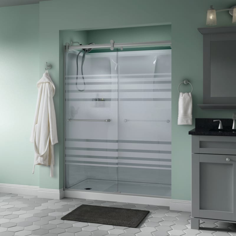 Delta Commix 54-3/8 to 60 in. W x 76 in. H Frameless Exposed