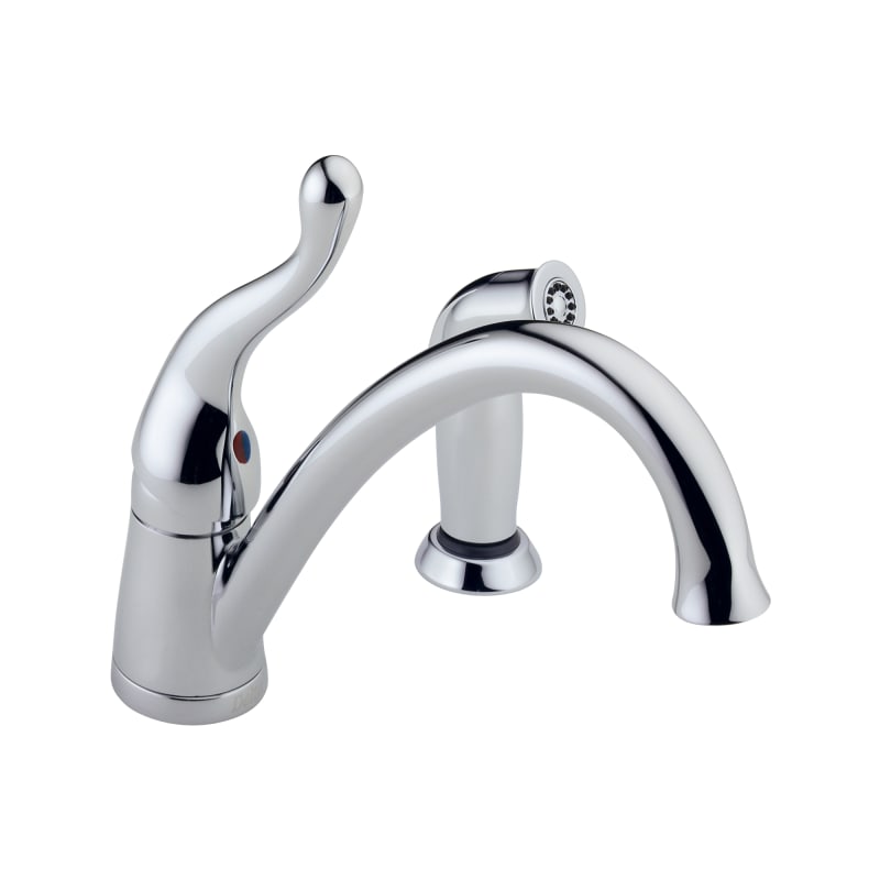 Delta 417-SS-DST Stainless Single Handle Two Hole Kitchen ...
