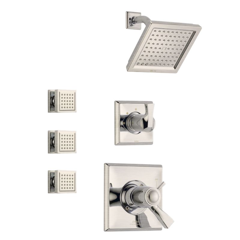 Delta Dryden Tempassure Shower Package Ch Chrome With Thermostatic