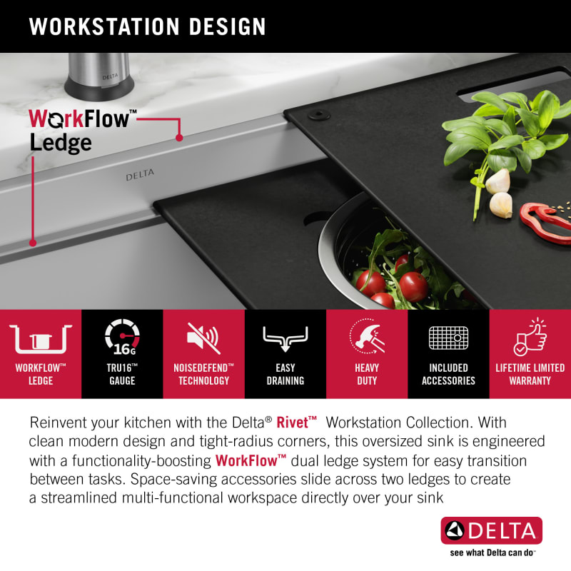 Rivet Workstation Sink Collection