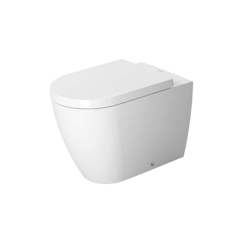 genade Gehakt Doe mee Duravit 2169092092 White with HygieneGlaze ME by Starck 0.8/1.28 GPF Dual  Flush Floor Mounted One Piece Elongated Toilet with Wall Hand Lever - Less  Seat - FaucetDirect.com