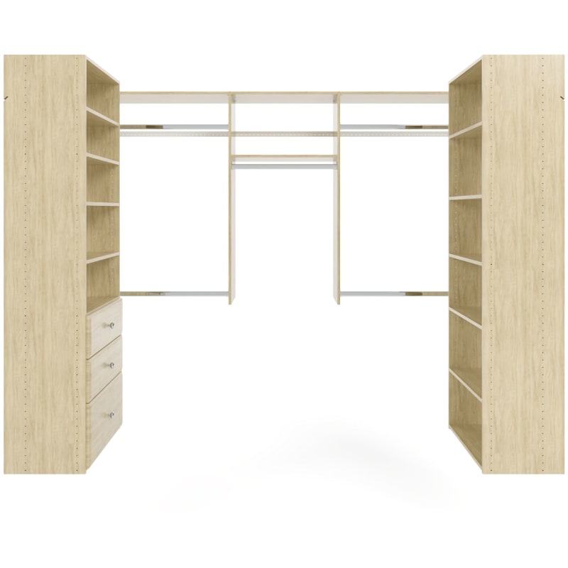 Easy Track Deluxe Closet Organizer Dandk Organizer